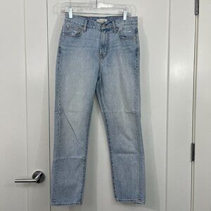 Madewell Size 26 Light Blue Perfect Vintage Jeans Straight Tapered 90s Mom Jeans